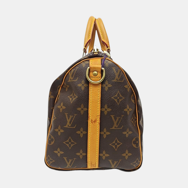 SPEEDY 30 Monogram Coated Canvas Brown
