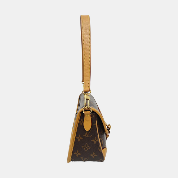 DIANE Monogram Coated Canvas Brown