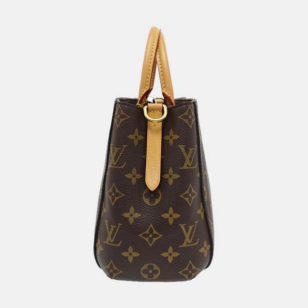 MONTAIGNE BB Monogram Coated Canvas Brown