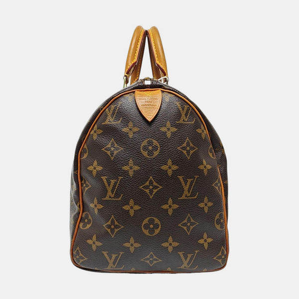 SPEEDY 30 Monogram Coated Canvas Brown
