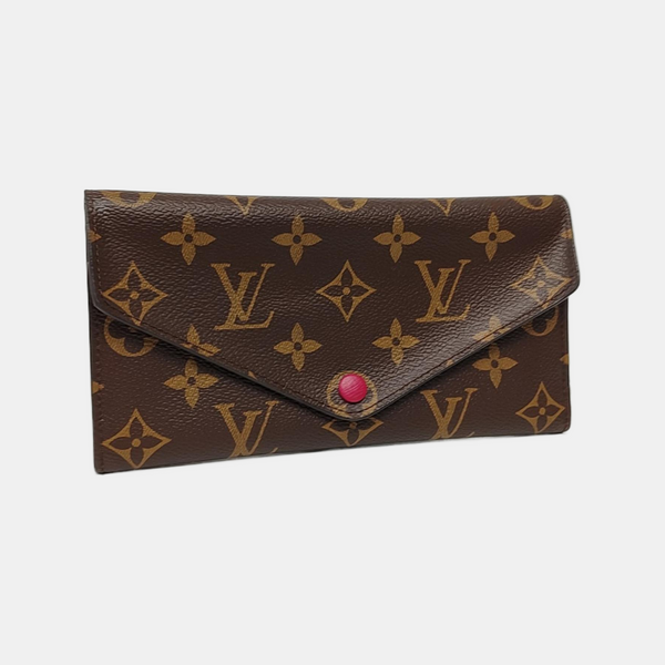 JOSÉPHINE Monogram Coated Canvas Brown Wallet