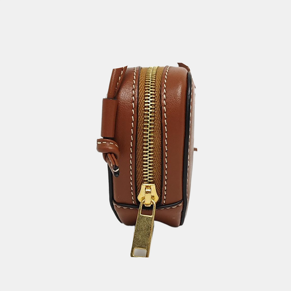 Calfskin Shoulder Bag Brown
