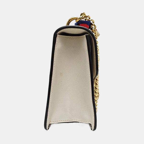 Authenticated pre-owned Sylvie Mini Calfskin White - Shoulder Bag at Looply