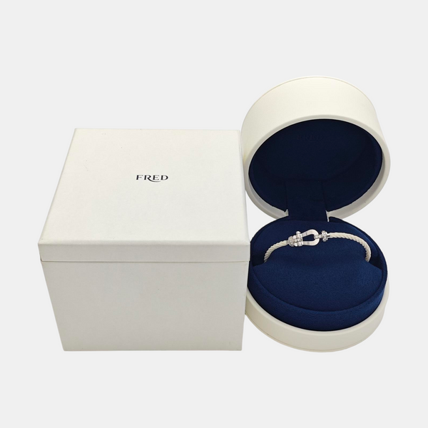 Force 10 Fabric White Bangle