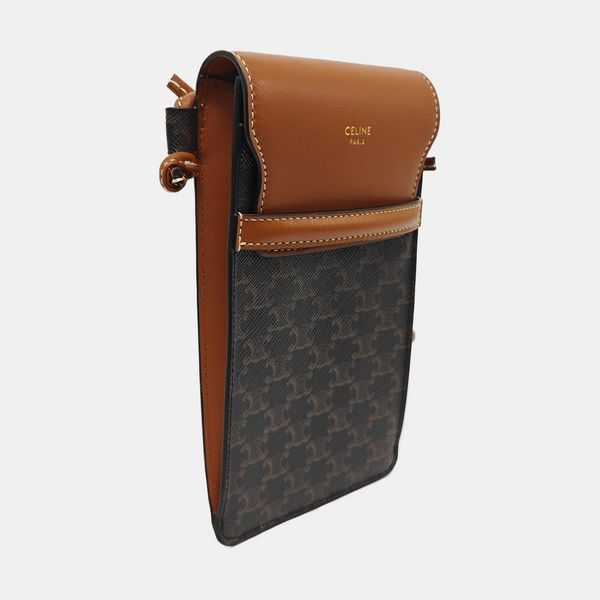 TRIOMPHE Mini Coated Canvas Brown