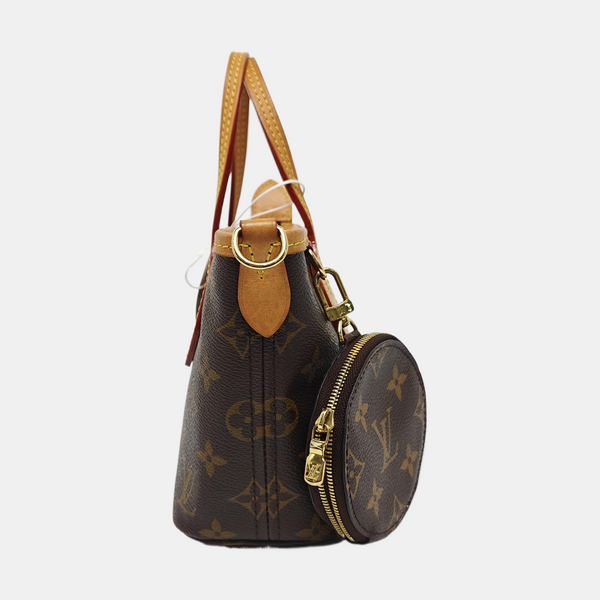 NEVERFULL BB Monogram Coated Canvas Brown