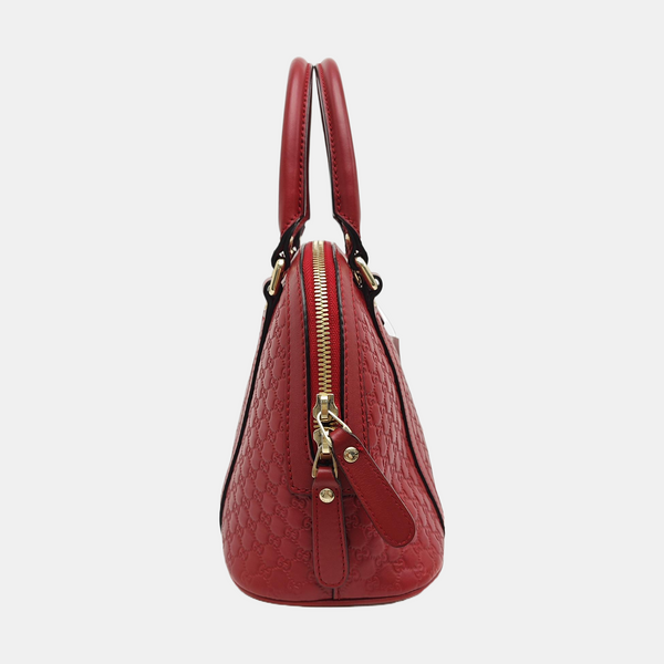 Microguccissima Monogram Calfskin Red