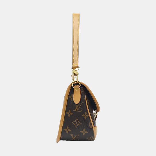 DIANE Monogram Coated Canvas Brown