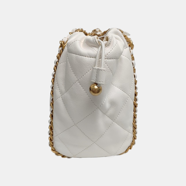Quilted Calfskin White