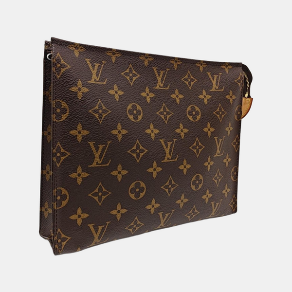TOILET POCKET 26 Monogram Coated Canvas Brown
