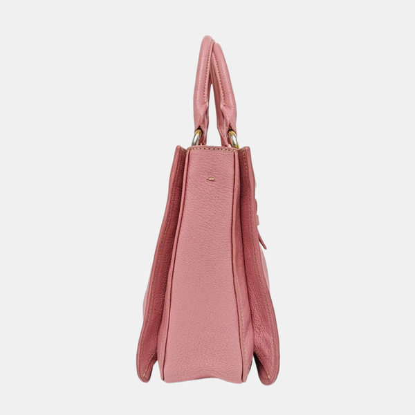 Calfskin Shoulder Bag Pink