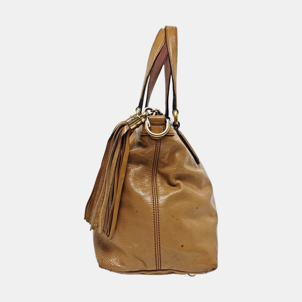 Soho Small Patent Leather Beige