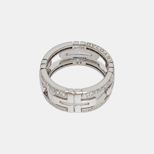 PARENTESI 18k White Gold Silver Ring EU 48