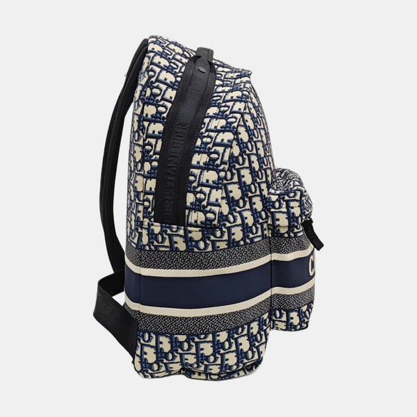 Diortravel Oblique Canvas Blue