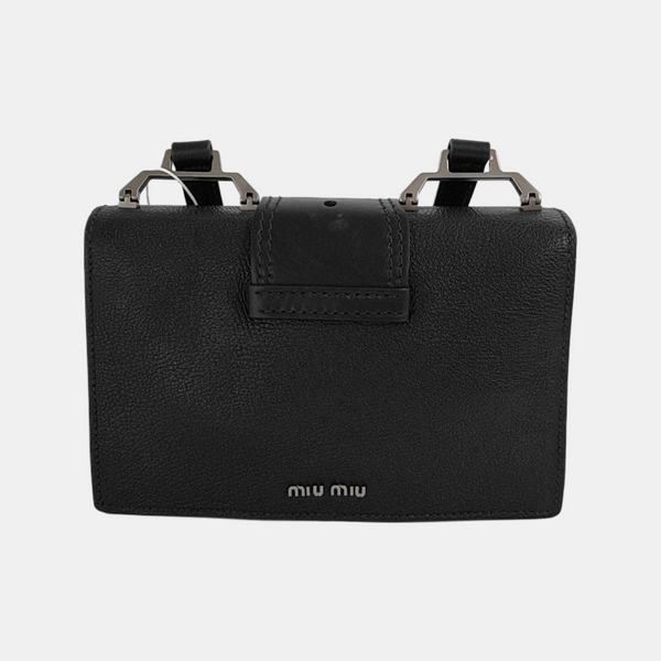 Miu Lady Calfskin Black