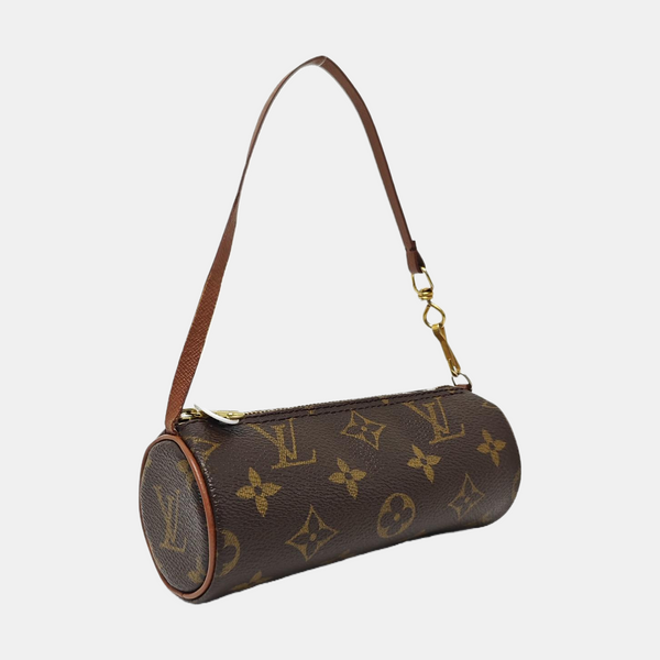 PAPILLON Mini Monogram Coated Canvas Brown