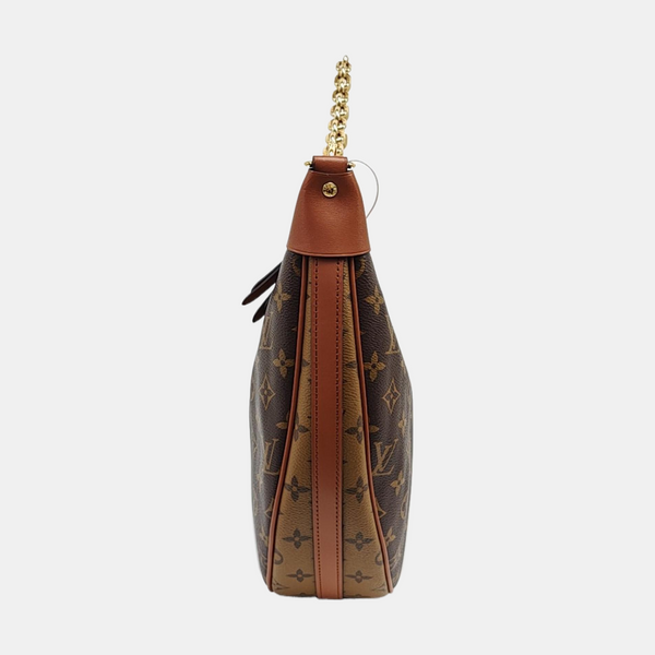 LOOP HOBO Monogram Coated Canvas Brown