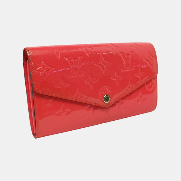 JEANNE Monogram Patent Leather Pink Wallet