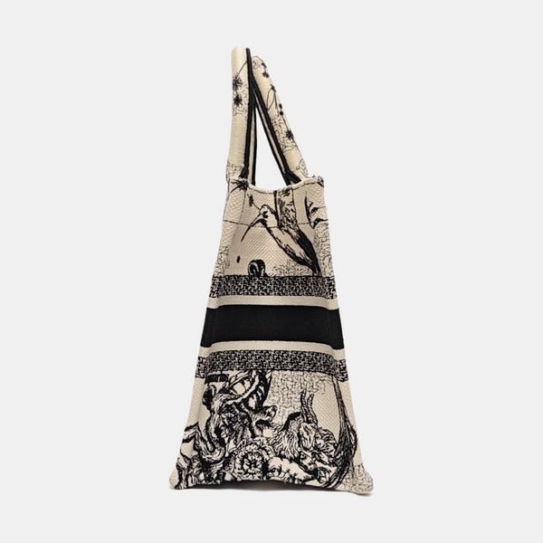 Authenticated pre-owned Book Tote Small Canvas White - Tote Bag at Looply