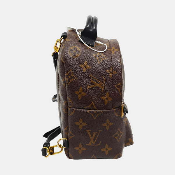 PALM SPRINGS Mini Monogram Coated Canvas Brown