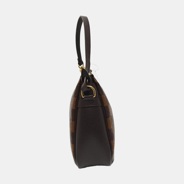 TROUSSE MAKE UP Damier Ebene Coated Canvas Brown