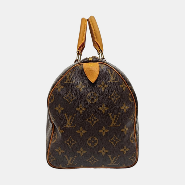 SPEEDY 30 Monogram Coated Canvas Brown