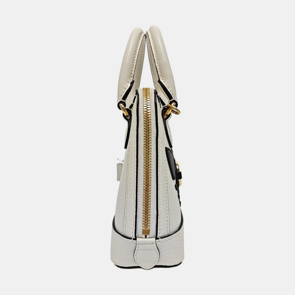 Authenticated pre-owned Horsebit 1955 Mini Leather White - Shoulder Bag at Looply