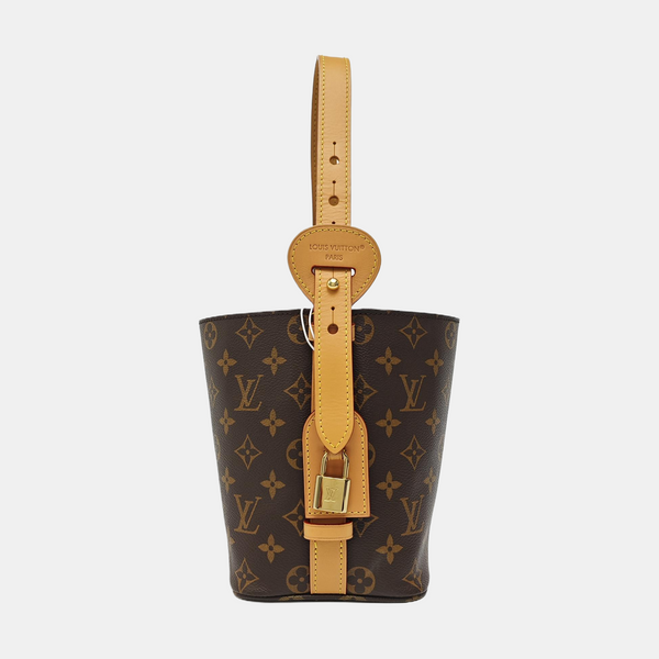 ALL IN BB Monogram Coated Canvas Brown