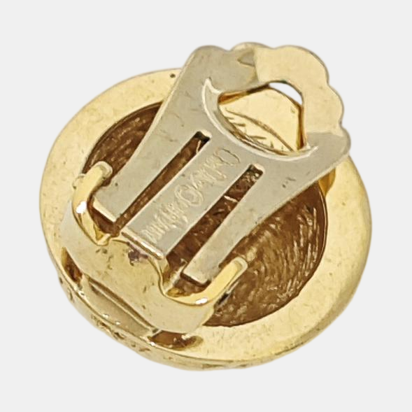 Metal Gold Clip On Earrings