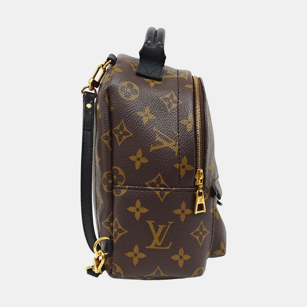 PALM SPRINGS Mini Monogram Coated Canvas Brown
