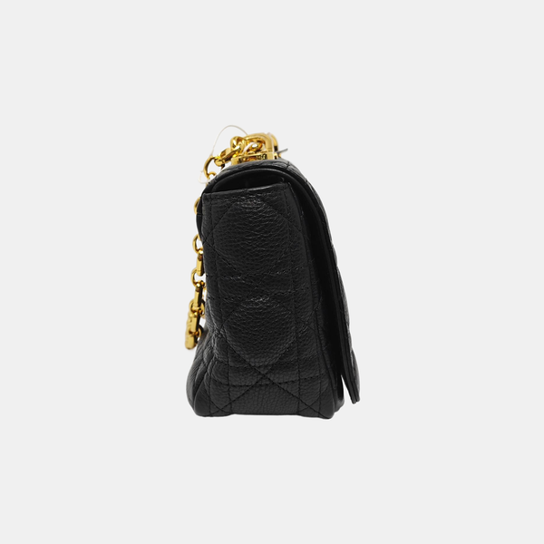 Dior Caro Small Cannage Calfskin Black