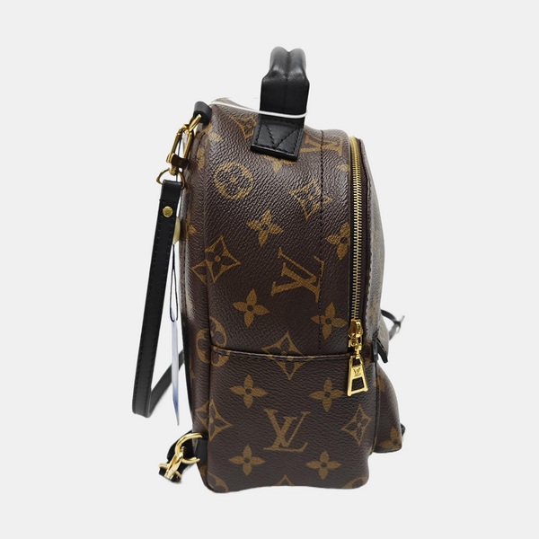 PALM SPRINGS Mini Monogram Coated Canvas Brown