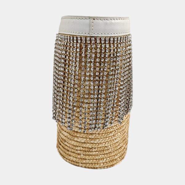 Straw Bucket Bag Multicolor