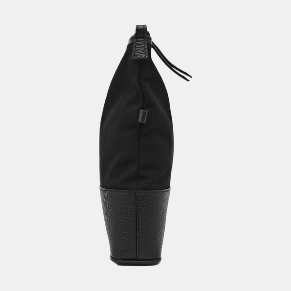 Fabric Top Handle Bag Black