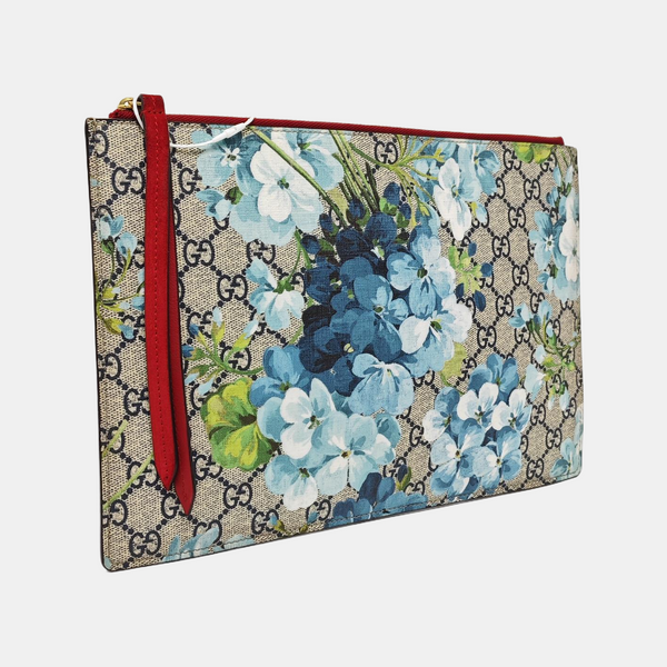 Monogram Coated Canvas Top Handle Bag Blue