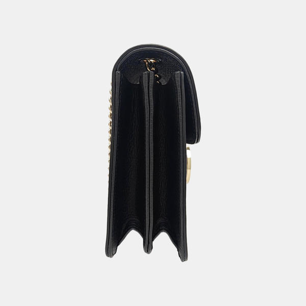 Interlocking G Small Calfskin Black