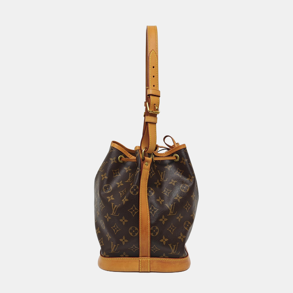 NOÉ MM Monogram Coated Canvas Brown