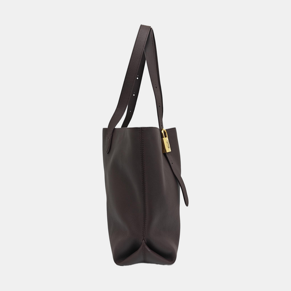 LOW KEY CABAS MM Calfskin Purple