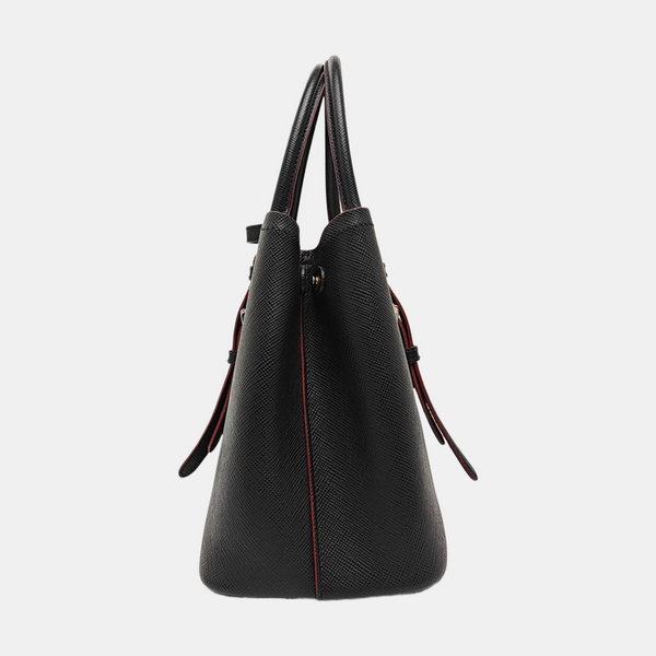 Denim Small Saffiano Calfskin Black
