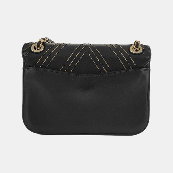 THREAD AROUND Chevron, Quilted Lambskin Black