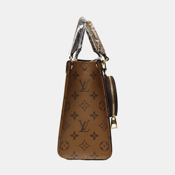 ONTHEGO PM Monogram Coated Canvas Brown