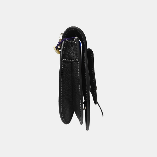 Saddle Medium Calfskin Black
