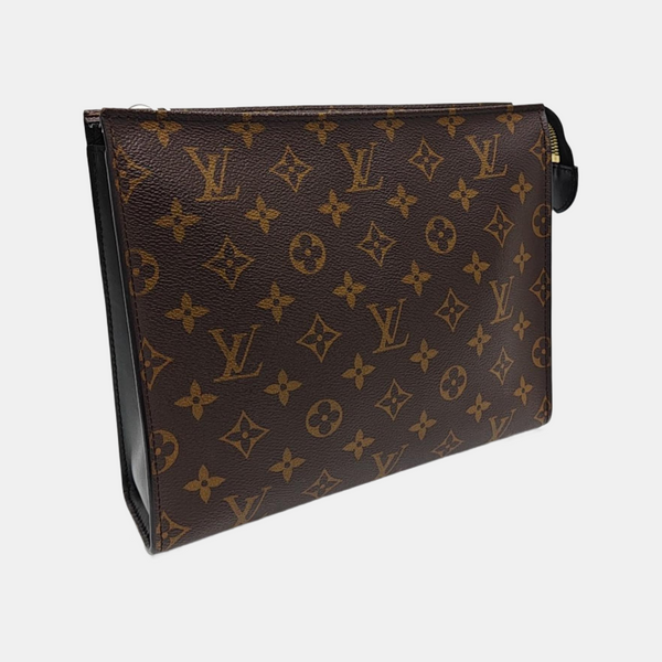 TOILET POCKET 26 Monogram Coated Canvas Brown