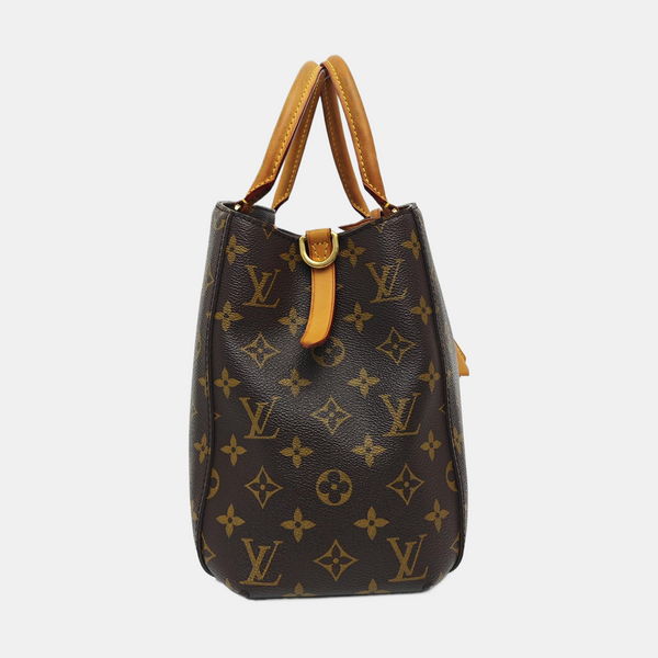MONTAIGNE Monogram Coated Canvas Brown