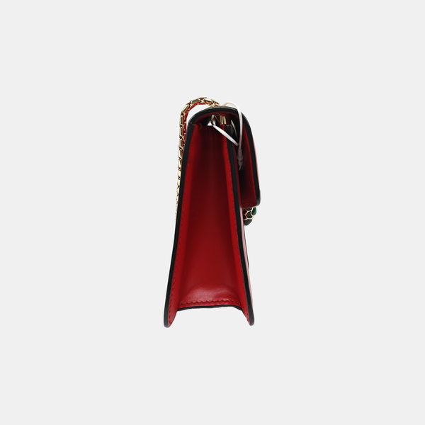 SERPENTI FOREVER Small Calfskin Red