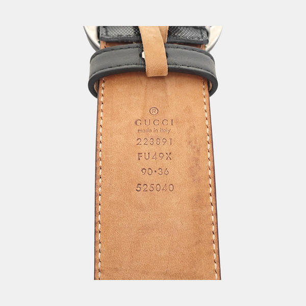Coated Canvas Belt Black