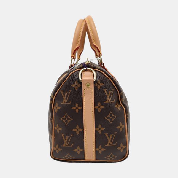 SPEEDY 25 Monogram Coated Canvas Brown