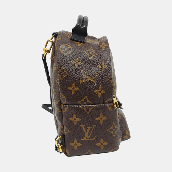 PALM SPRINGS Mini Monogram Coated Canvas Brown