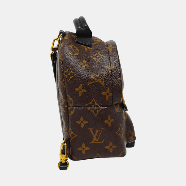 PALM SPRINGS Mini Monogram Coated Canvas Brown