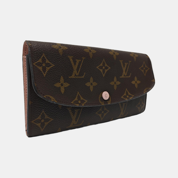 EMILIE Monogram Coated Canvas Brown Wallet